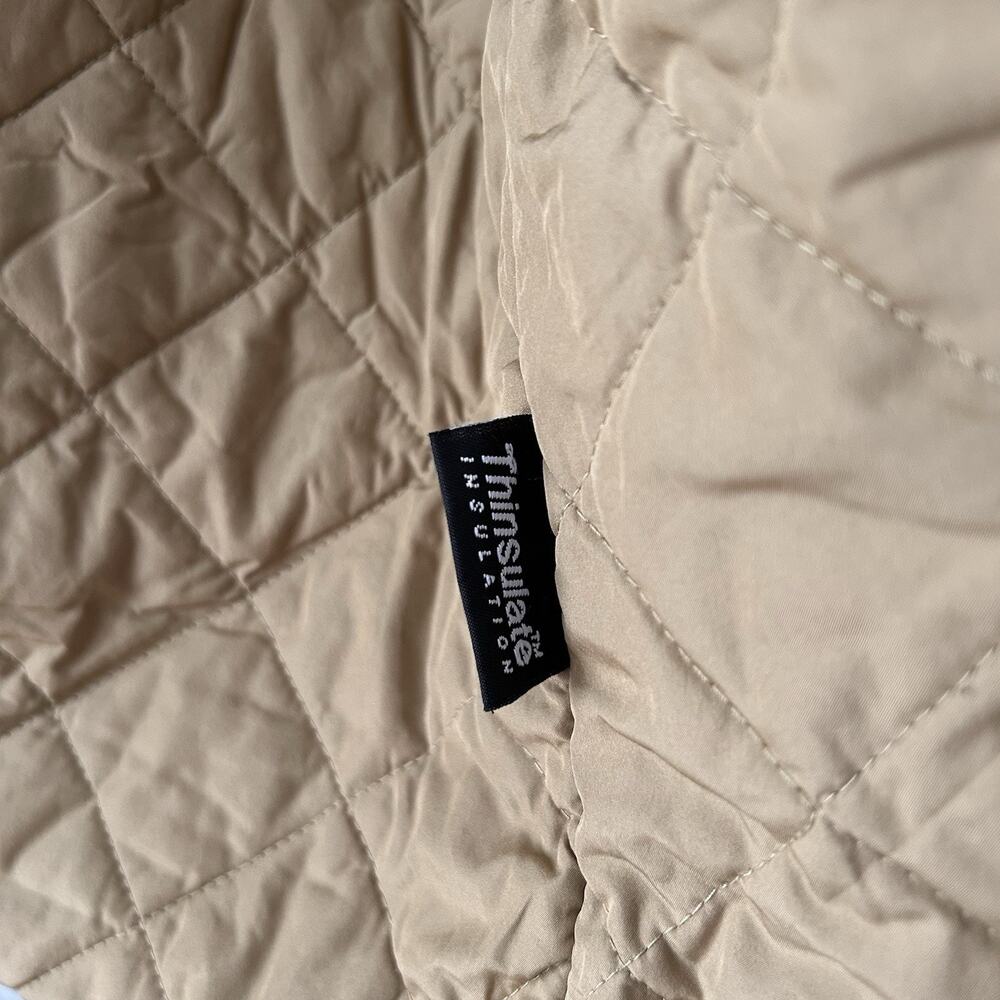 L.L. Bean Jacket Mens 2XL Beige Quilted Thinsulate Lined Chore Workwear Heritage - Picture 10 of 16